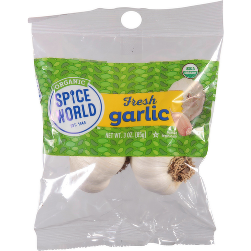 Spice World Organic Garlic Bagged