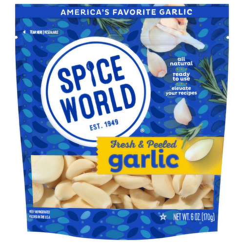 Spice World Fresh Peeled Garlic