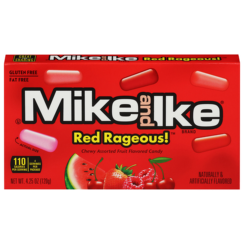 Mike and Ike Summer Red Rageous! Chewy Candy Theater Box