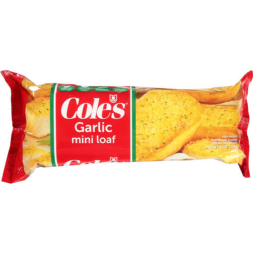 Coles Garlic Mini Loaf Bread