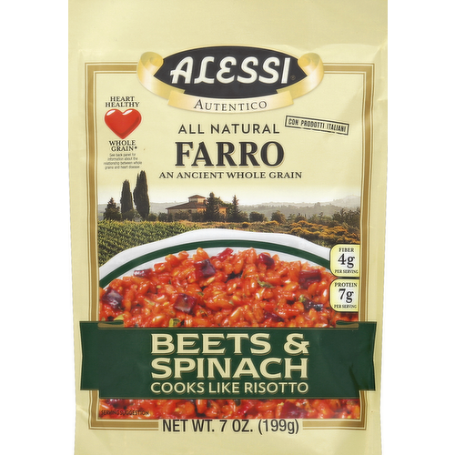 Alessi Beets & Spinach Farro