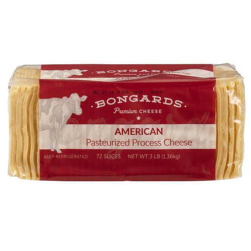 Bongards Creameries American Pasteurized Process Cheese Slices