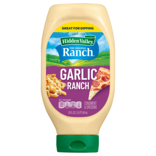 Hidden Valley Garlic Ranch Condiment & Dressing Easy Squeeze
