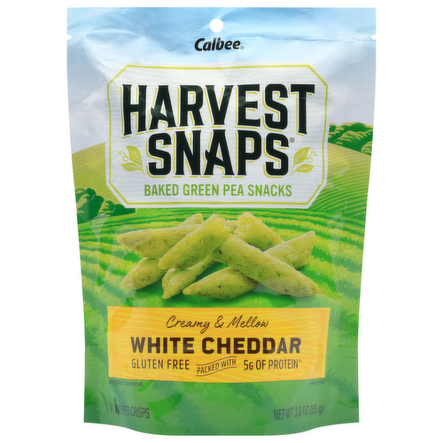 Harvest Snaps White Cheddar Baked Green Pea Snacks