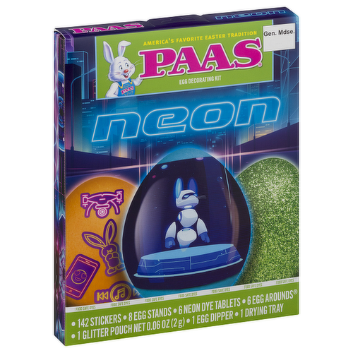 PAAS Neon Egg Decorating Kit