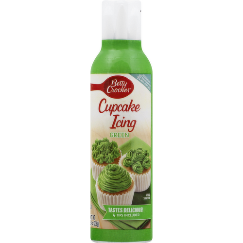 Betty Crocker Green Cupcake Icing With Decorating Tips