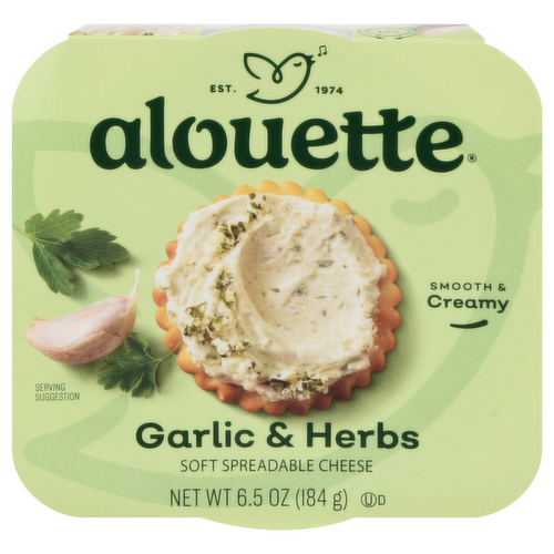 Alouette Garlic & Herbs Spreadable Cheese