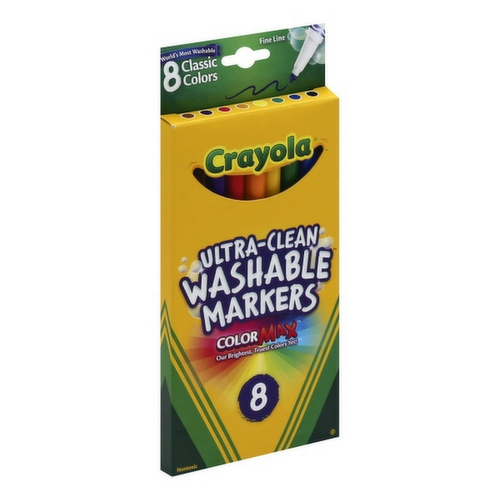 Crayola Color Max Fine Line Classic Colors Ultra-Clean Washable Markers
