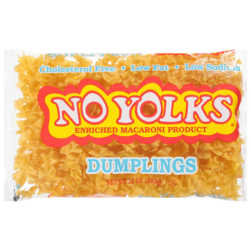 No Yolks Dumpling Pasta Noodles
