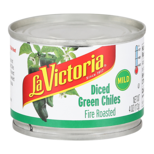 La Victoria Fire Roasted Mild Diced Green Chiles