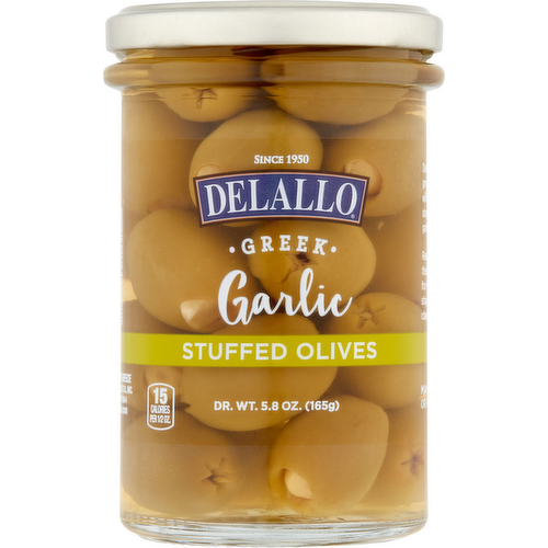 DeLallo Greek Garlic Stuffed Olives