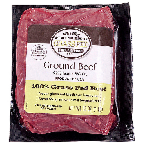 Grass Fed All-Natural 92% Lean Ground Beef