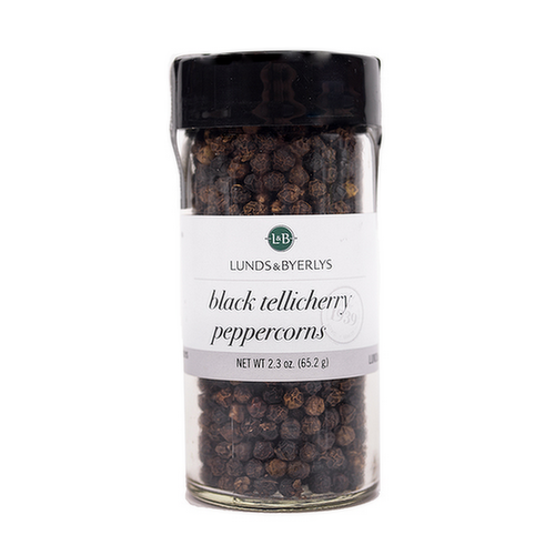 L&B Black Tellicherry Peppercorns Refill