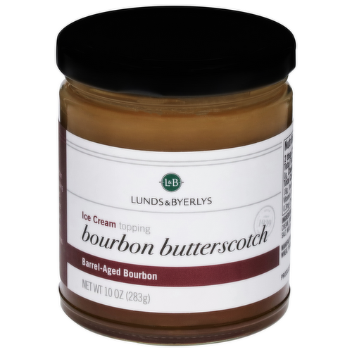 L&B Bourbon Butterscotch Ice Cream Topping