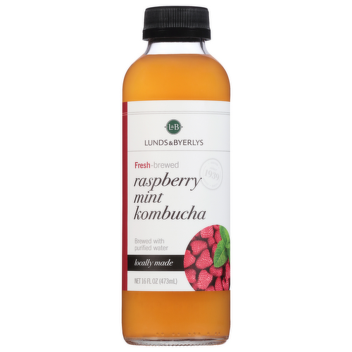 L&B Raspberry Mint Kombucha Drink