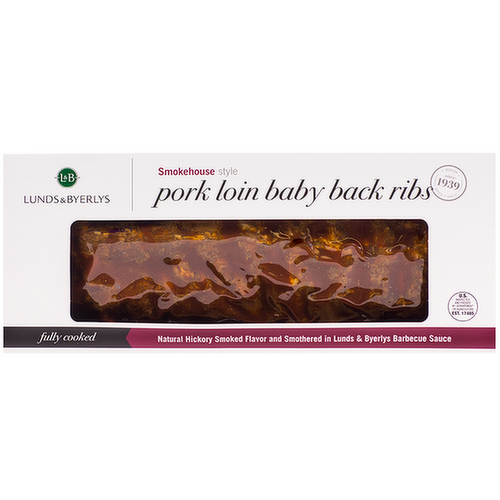 L&B Fully Cooked Pork Loin Back Ribs with Sauce