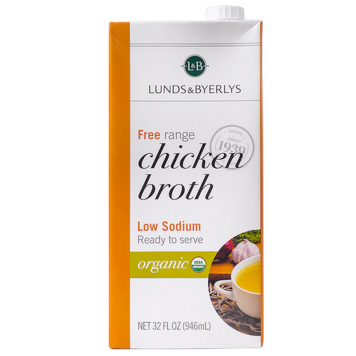 L&B Organic Low Sodium Chicken Broth