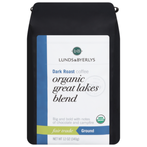 L&B Organic Ground Great Lakes Blend Coffee