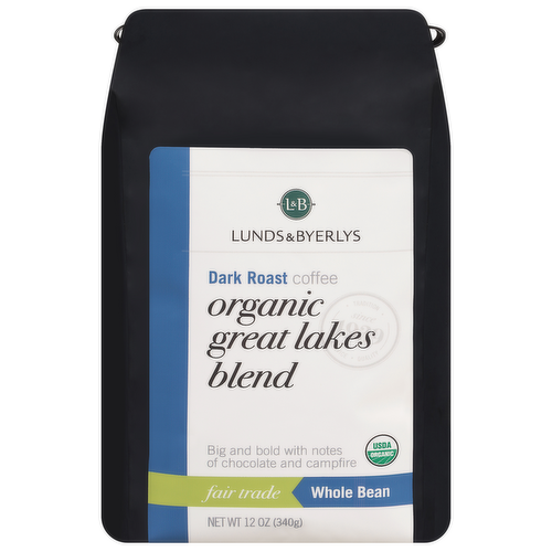 L&B Organic Whole Bean Great Lakes Blend Coffee