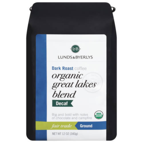 L&B Organic Ground Decaf Great Lakes Blend Coffee