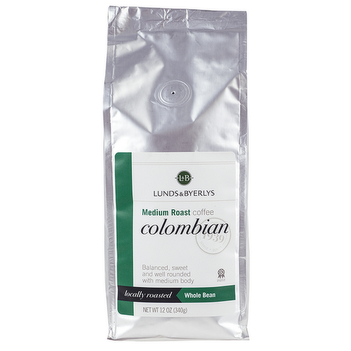 L&B Whole Bean Colombian Coffee