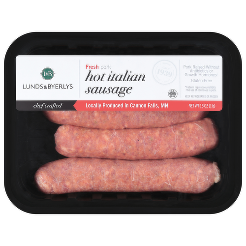 L&B Fresh All Natural Hot Italian Sausage Links