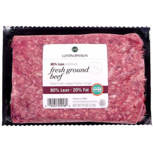 L&B Fresh 80% Lean Premium Ground Beef