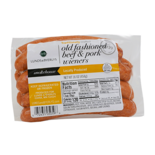 L&B Old Fashioned Beef & Pork Wieners