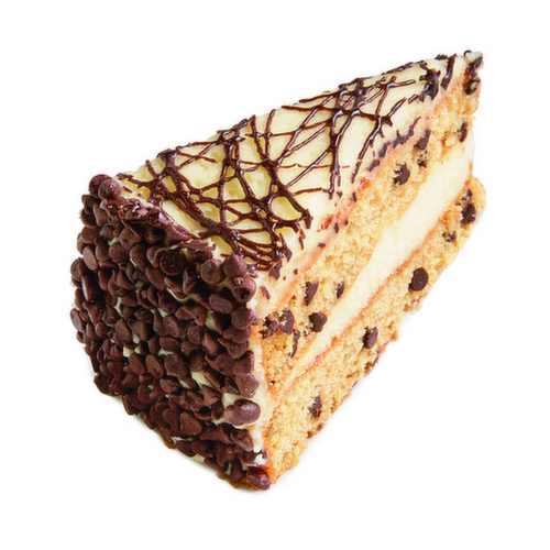 Chocolate Chip Cookie Milk Mousse Cake Slice