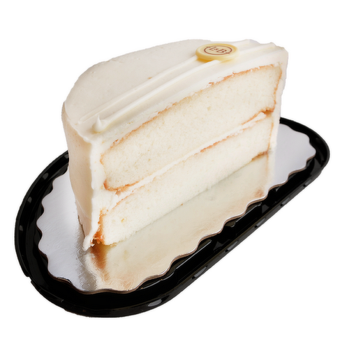 L&B 7-Inch White Layer Cake Half