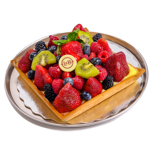 L&B Signature Fresh Fruit Tart 7-Inch Square