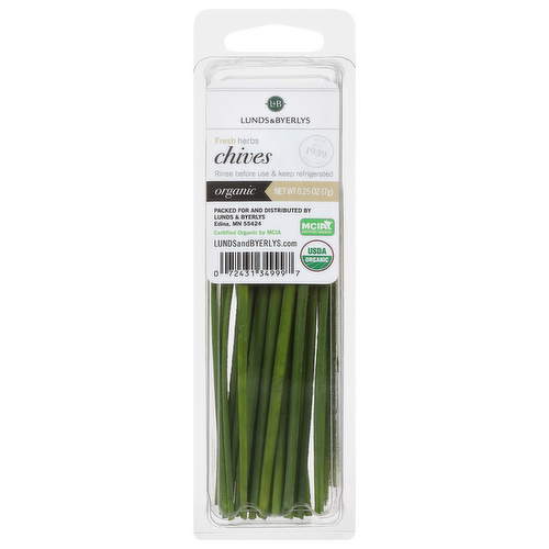 L&B Fresh Organic Chives Singles