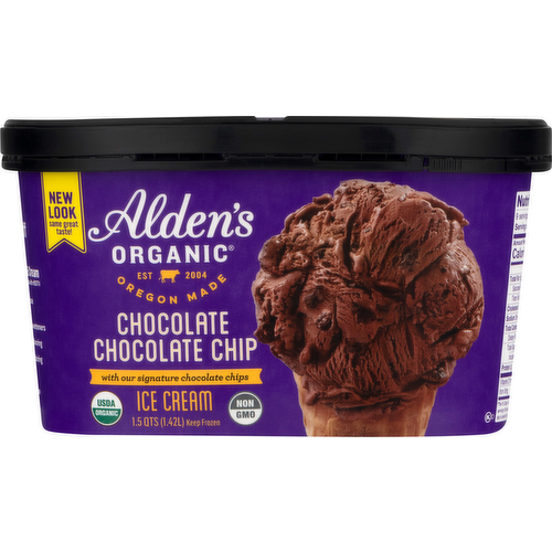 Alden's Organic Chocolate Chocolate Chip Ice Cream