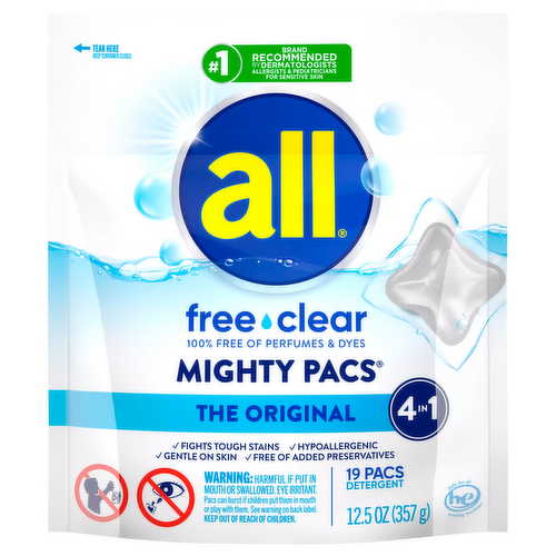 All Free Clear Mighty Pacs Laundry Detergent