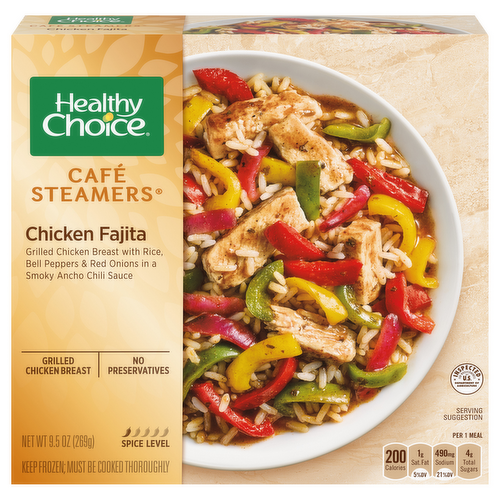 Healthy Choice Cafe Steamers Chicken Fajita