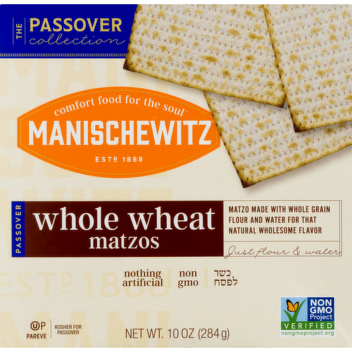 Manischewitz Passover Whole Wheat Matzos - Kosher for Passover
