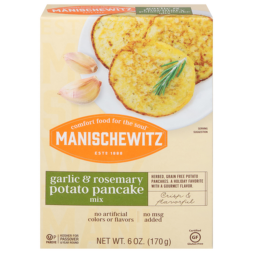 Manischewitz Garlic & Rosemary Potato Pancake Mix - Kosher for Passover