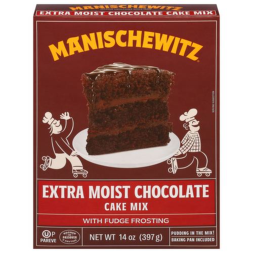 Manischewitz Chocolate Cake Mix with Fudge Frosting - Kosher for Passover