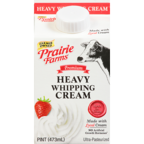 Prairie Farms Ultra-Pasteurized 36% Heavy Whipping Cream