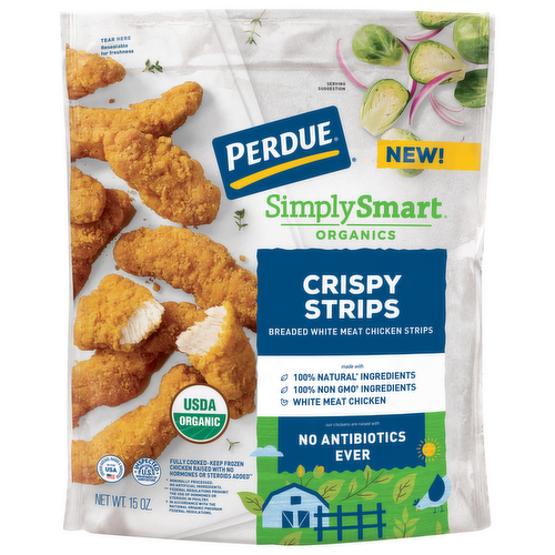 Perdue Simply Smart Organic Lightly Breaded Chicken Breast Strips