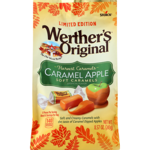 Werther's Original Fall Halloween Caramel Apple Soft Caramels