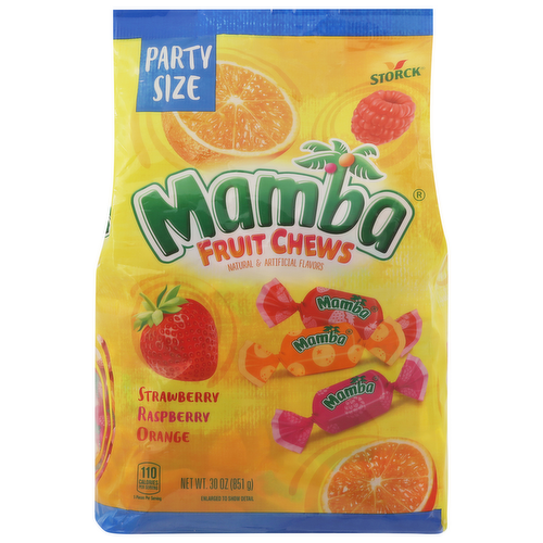Mamba Summer Assorted Fruit Chews Candy Party Size