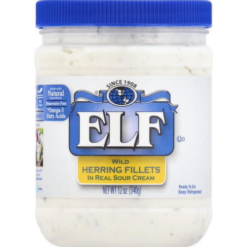 Elf Herring Fillets in Real Sour Cream Sauce