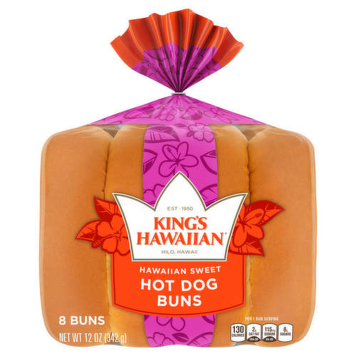 King's Hawaiian Sweet Hot Dog Buns