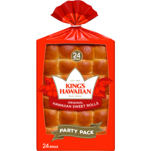 King's Hawaiian Original Hawaiian Sweet Rolls Party Pack