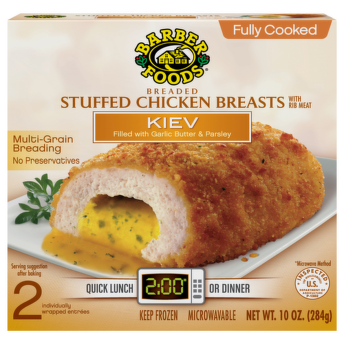 Barber Foods Kiev Breaded Stuffed Chicken Breasts