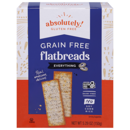 Absolutely Gluten Free Everything Grain Free Flatbread Crackers