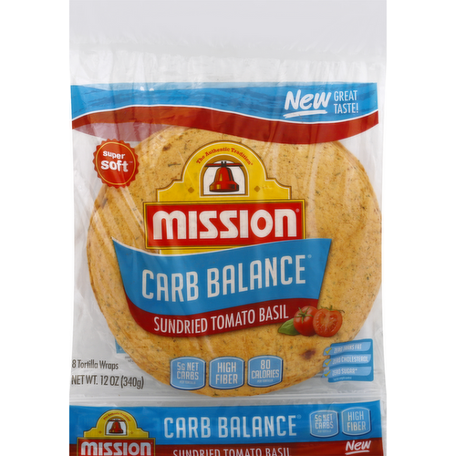 Mission Carb Balance Sundried Tomato Basil Tortilla Wraps