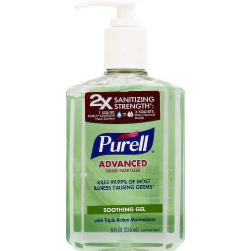 Purell Soothing Gel Advanced Hand Sanitizer Pump Bottle