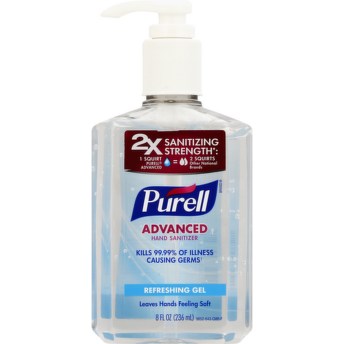 Purell Refreshing Gel Advanced Hand Sanitizer Pump Bottle